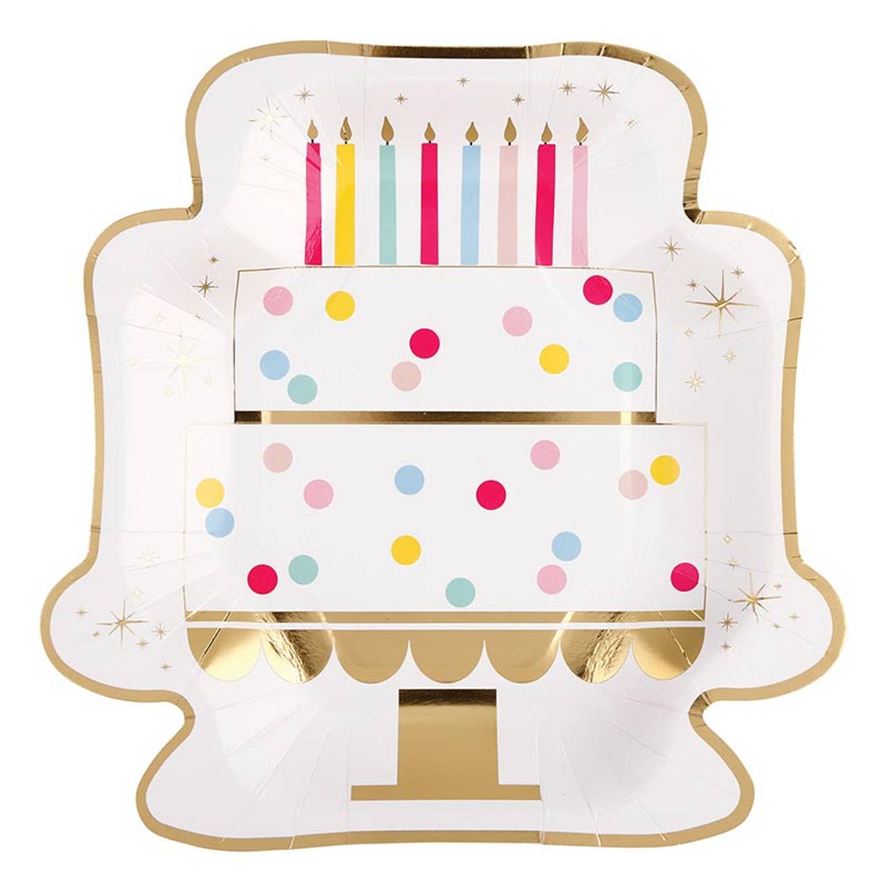 Cake Shaped Foil Plates