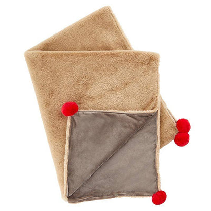 Plush Blanket with Gift Box - Reindeer