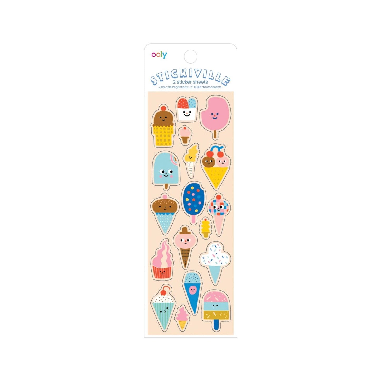 Stickiville Ice Cream Stickers - 2 Sheets