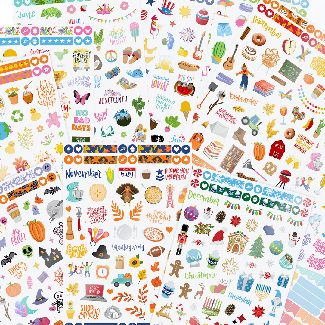 Monthly Celebration Sticker Pack