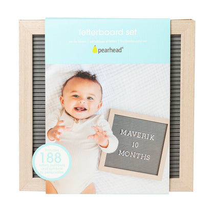 Wooden Letterboard Set, Gray
