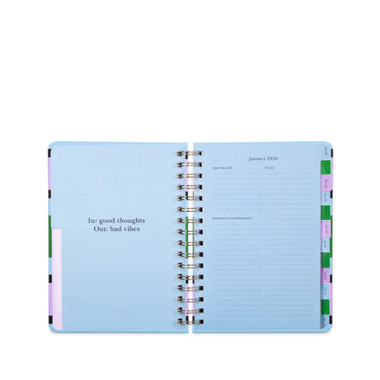 12 Month Large Planner, Downtown Stripe