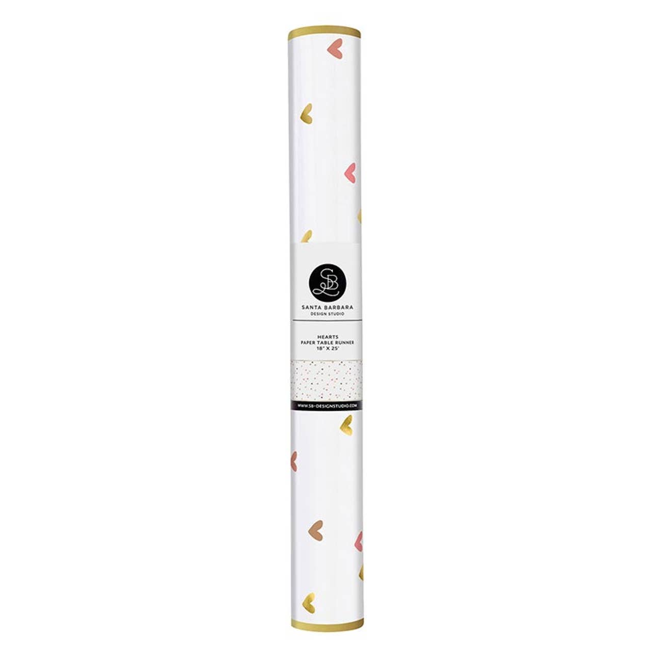 Paper Table Runner - Hearts: Material