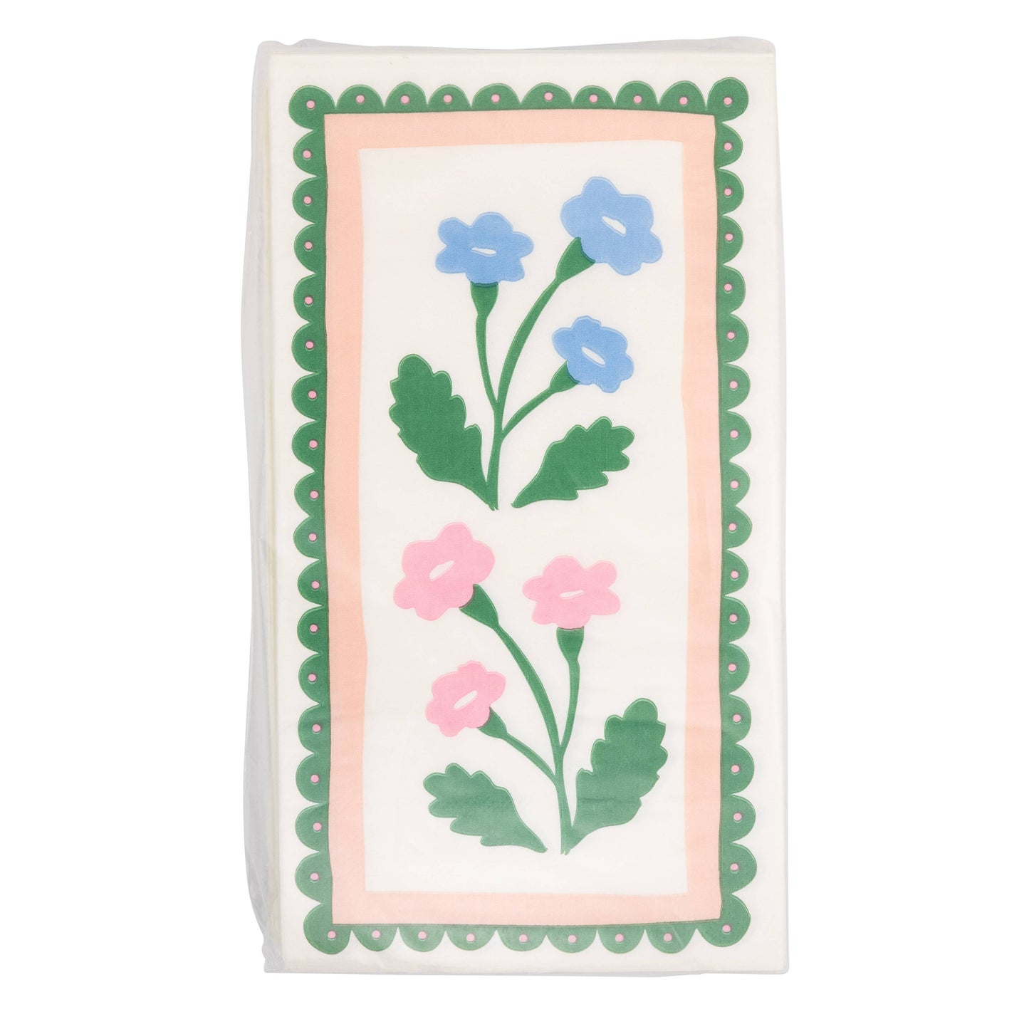 Floral Border Dinner Napkin