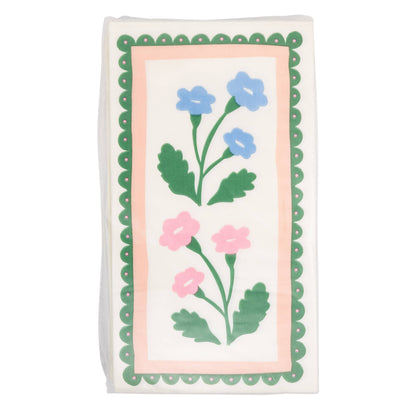 Floral Border Dinner Napkin
