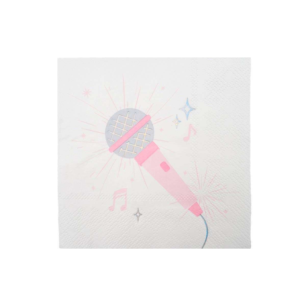 Pop Star Dance Party Microphone Cocktail Napkins
