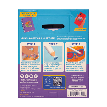 Mini Razzle Dazzle DIY Gem Sticker Kit - Happy Stuff
