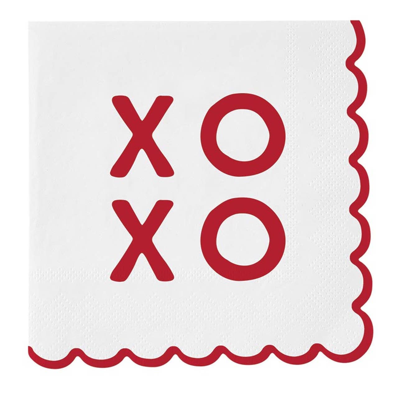 Scallop Edge Napkin - XOXO: Paper