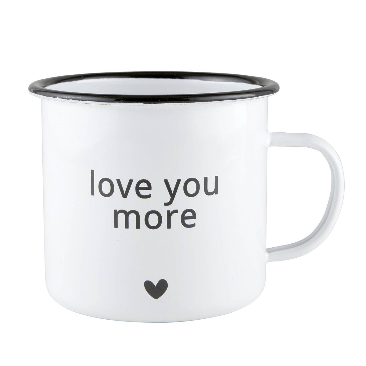 Love You More - Enamel Mug Set