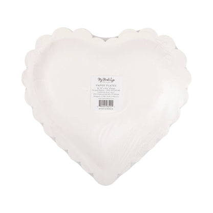 Striped Hearts Plate Set