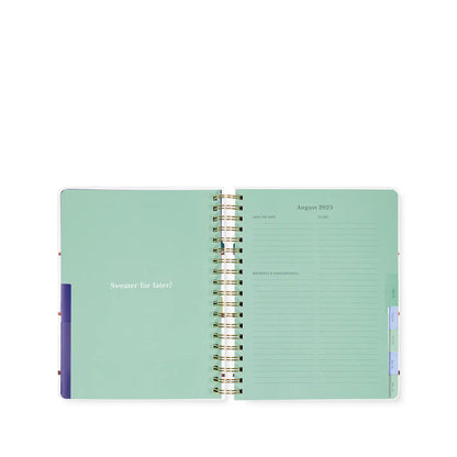 17 Month Mega Planner, Charmed Bookshelf Blue