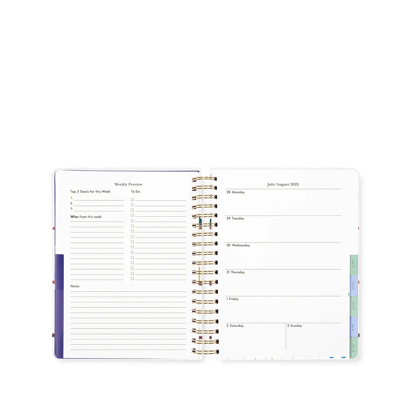 17 Month Mega Planner, Charmed Bookshelf Blue