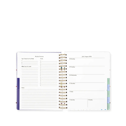 17 Month Mega Planner, Charmed Bookshelf Blue