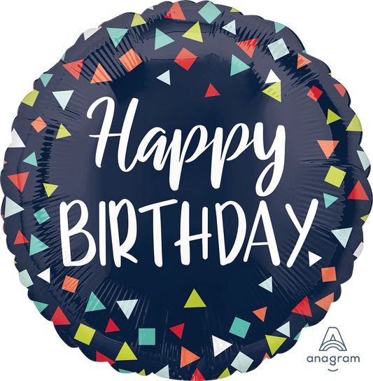 Happy Birthday Confetti Balloon (17")