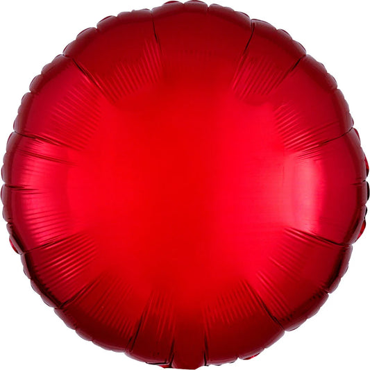 Round Red Foil Balloon (17")