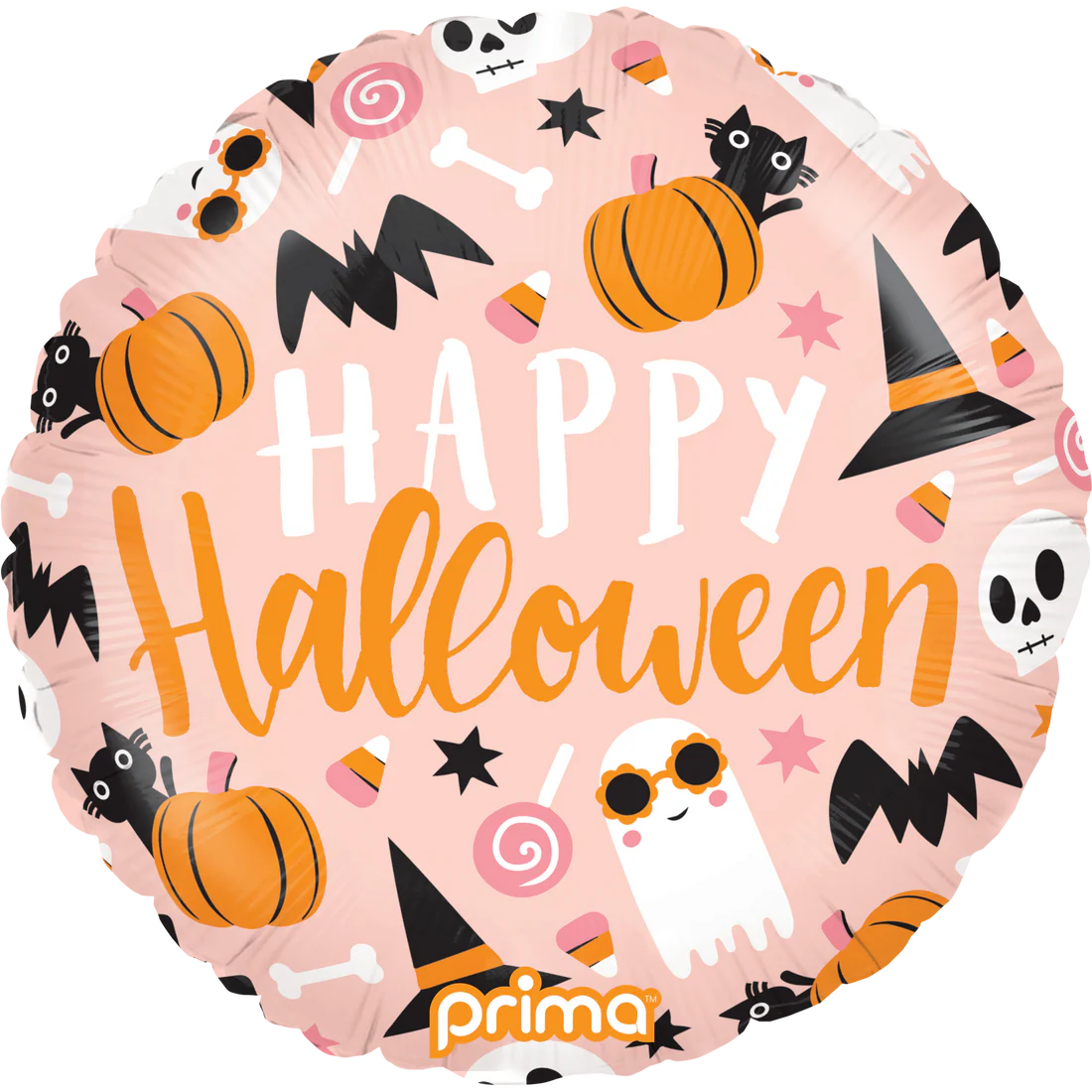 Round Happy Halloween Cute Icons (18")