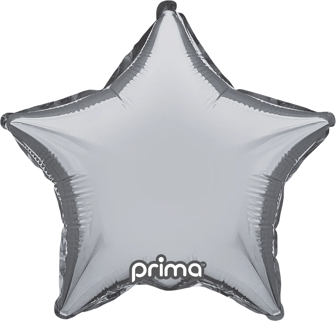Silver Star Foil Balloon - 18"