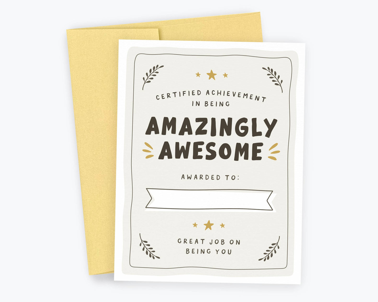 Awesome Award, Congratulations Card