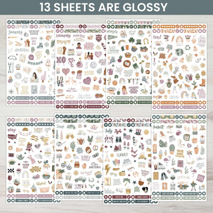 Monthly Celebration Sticker Pack