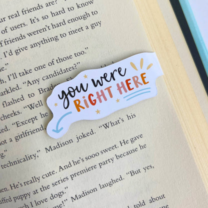 You Were Here, Magnetic Bookmark