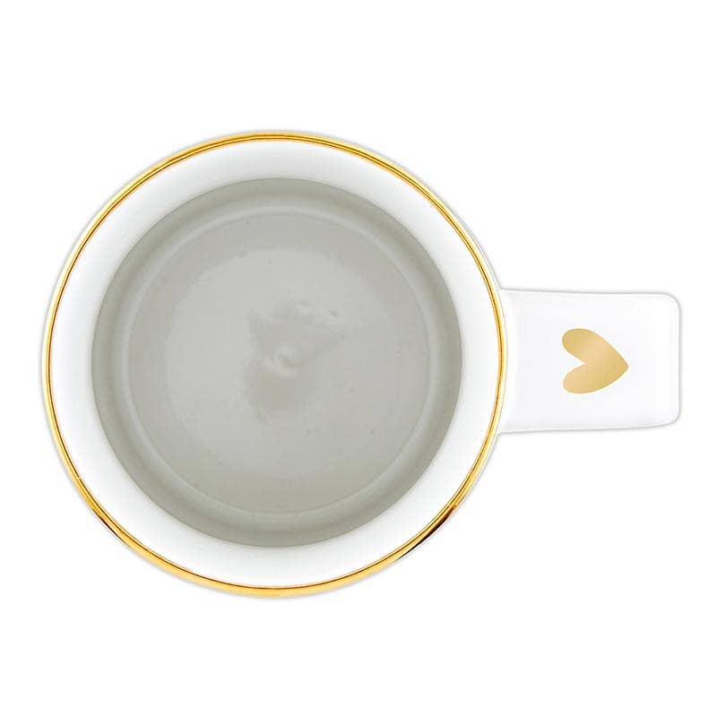 Gold Foil Organic Mug - Love