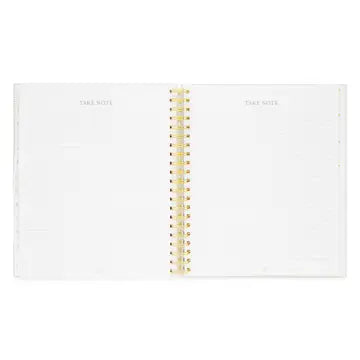2025-2026 Large Khaki Stripe Weekly Spiral Academic Planner