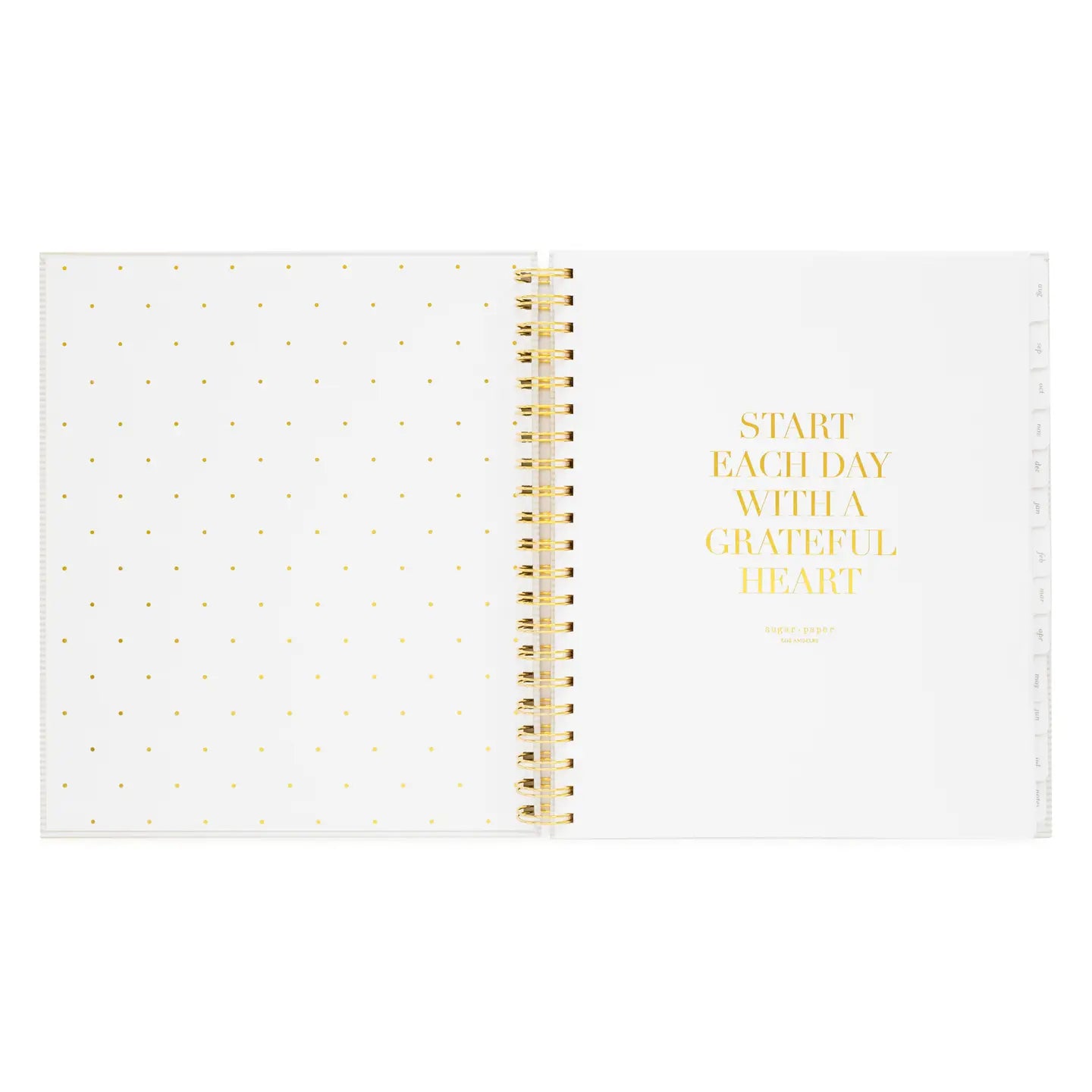 2025-2026 Large Khaki Stripe Weekly Spiral Academic Planner