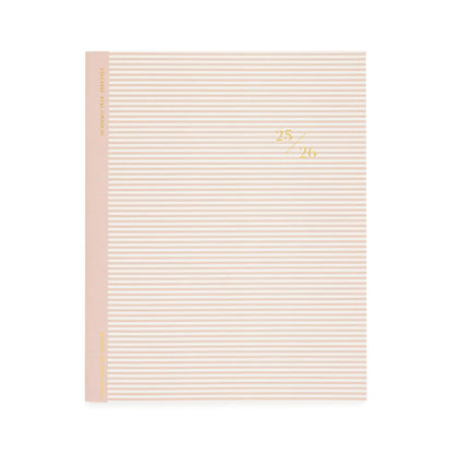 2025-2026 Rose Stripe Academic Monthly Planner