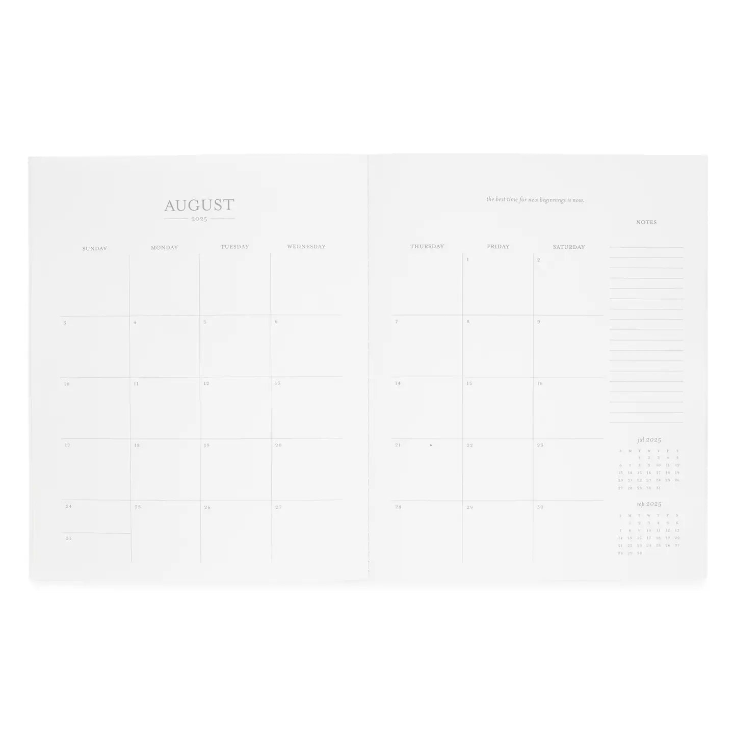 2025-2026 Rose Stripe Academic Monthly Planner