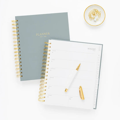 2025-2026 Dusty Blue Spiral Academic Planner