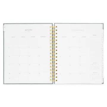 2025-2026 Dusty Blue Spiral Academic Planner