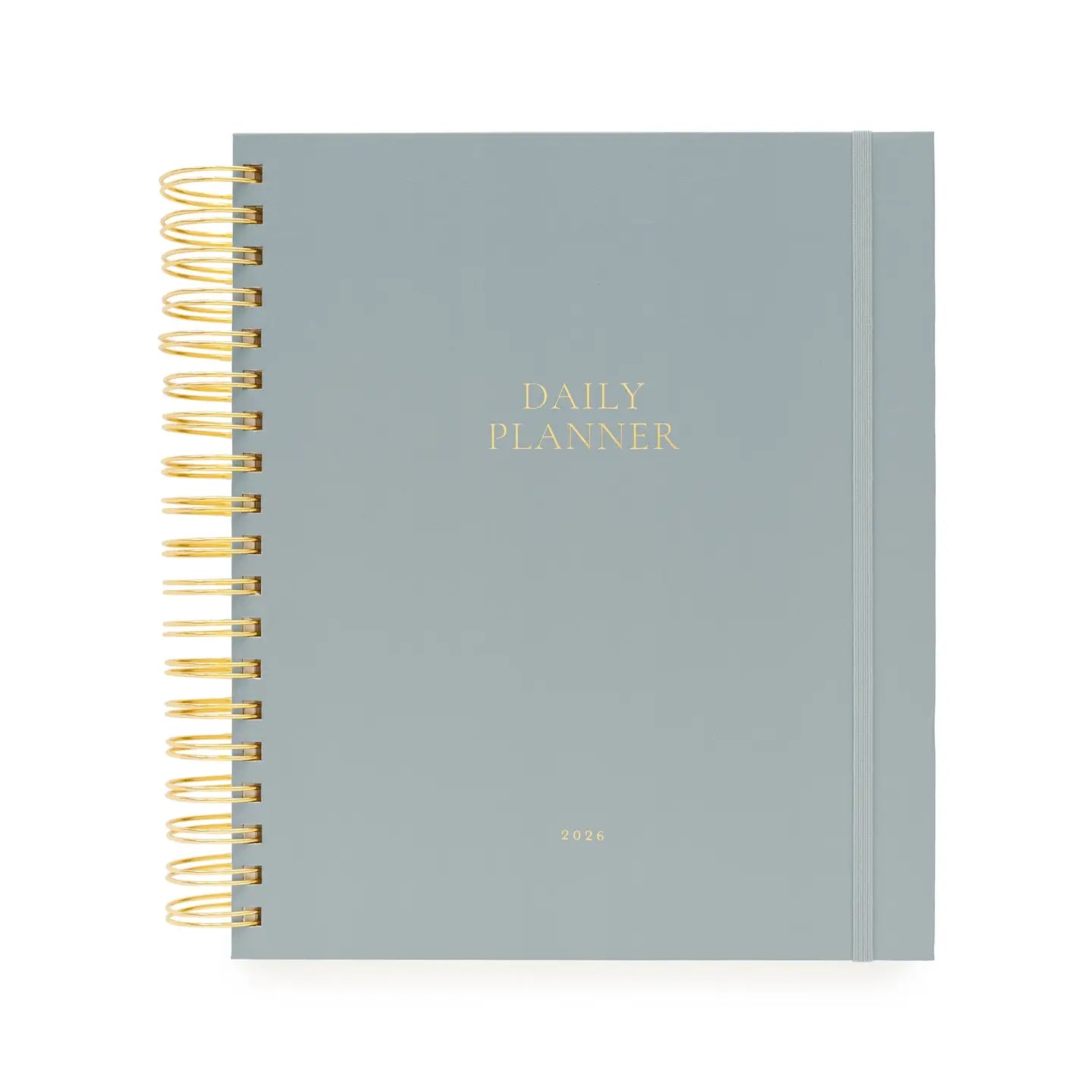 2026 Dusty Blue Daily Spiral Planner