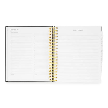 2026 Dusty Blue Daily Spiral Planner