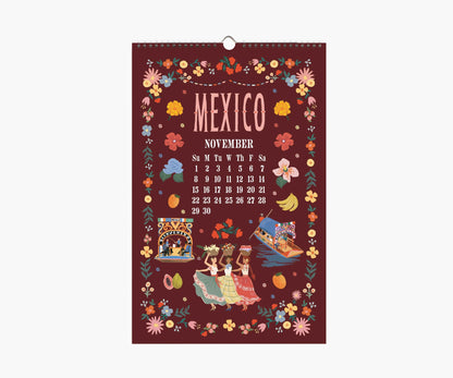 2026 World Travel Wall Calendar