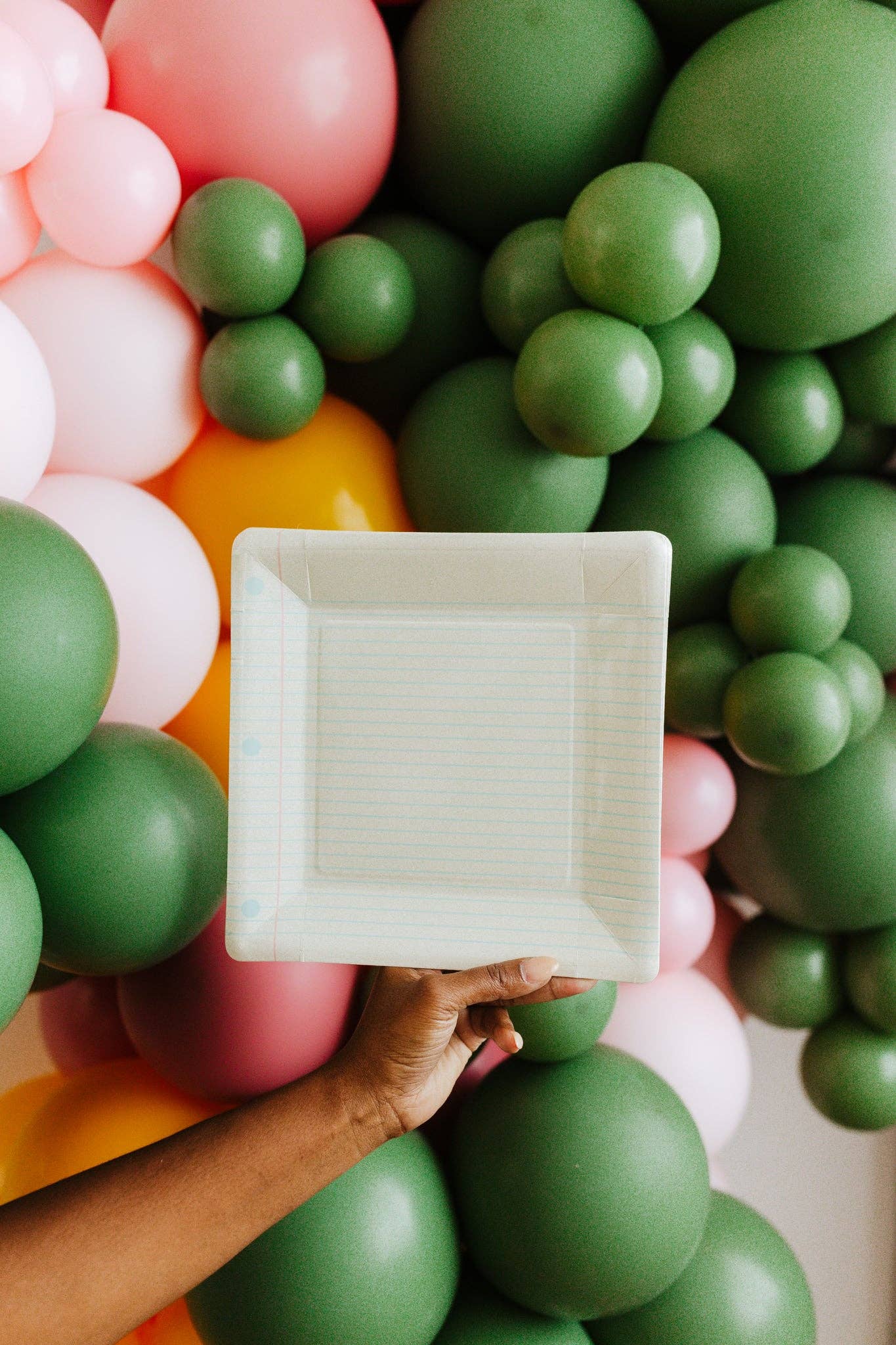 Back To School Notebook Paper Plate