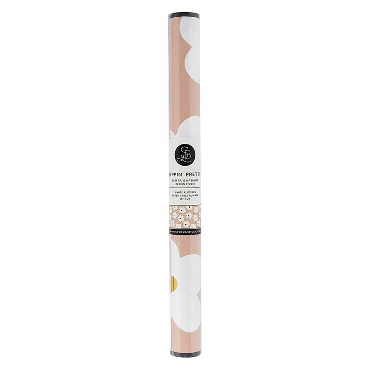 Paper Table Runner - Daisy Pink Flower