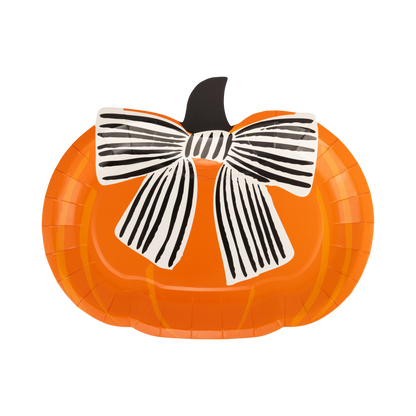 Bow Pumpkin Plate