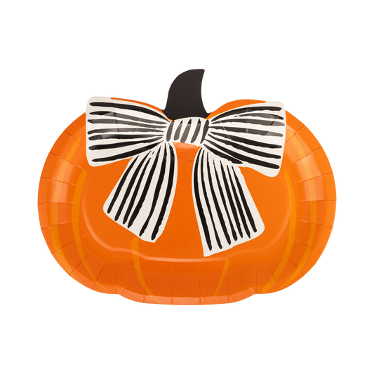 Bow Pumpkin Plate