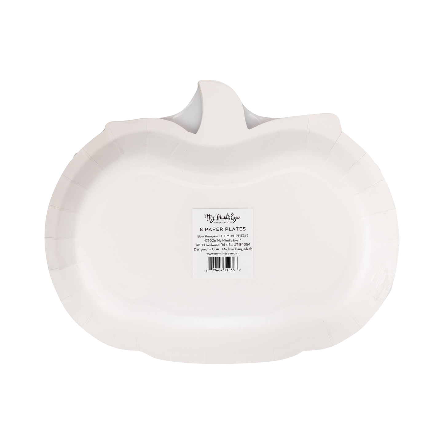 Bow Pumpkin Plate