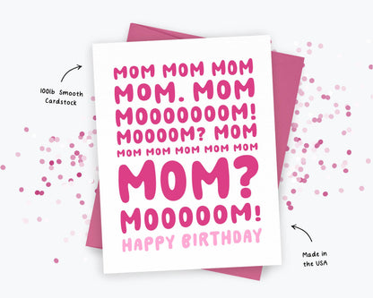 Funny Birthday Card to Mom from the Kids, Motherhood