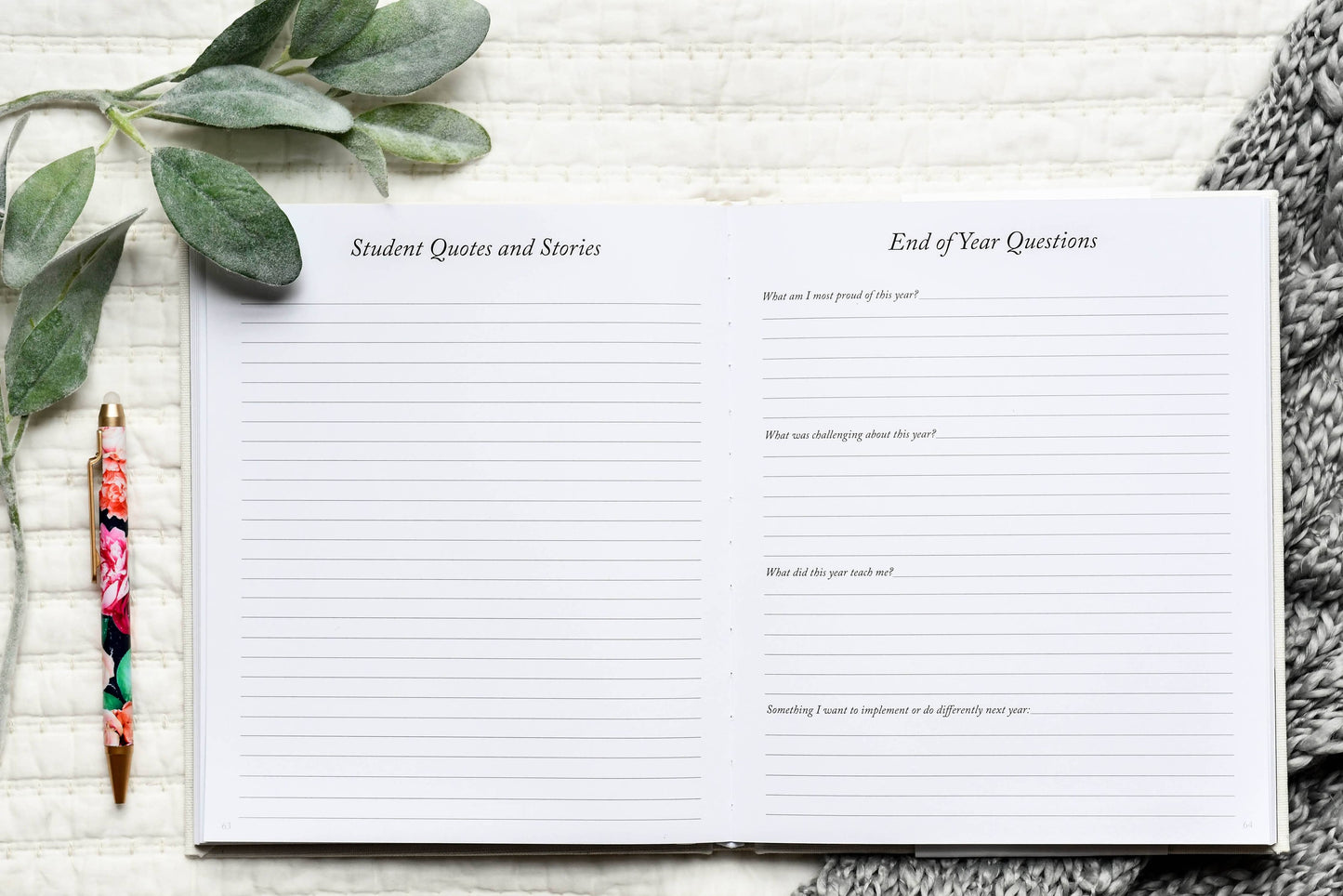 Teacher Memory Book | Teacher Notebook | Christmas Gift
