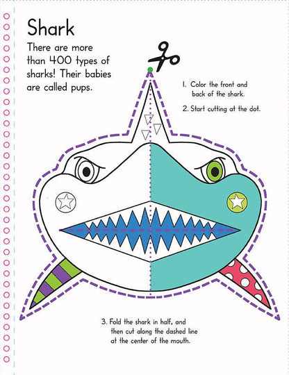 Color, Cut, and Fold: Ocean Animals