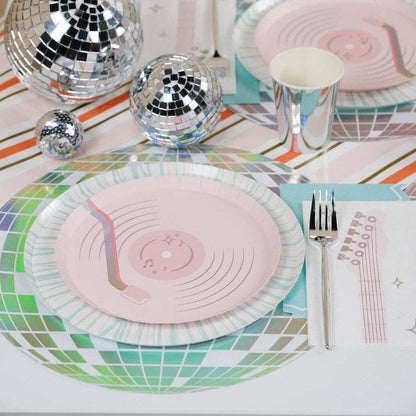 Pop Star Dance Party Vinyl Record Dessert Plates