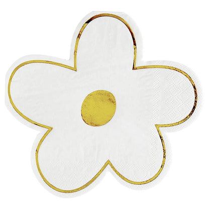 Cocktail Napkin - Die Cut Flowers