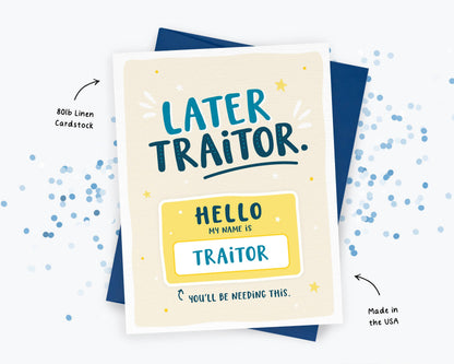 Sticker Card, Funny New Job Card