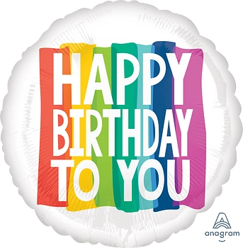 Rainbow Wishes Foil Balloon (28")