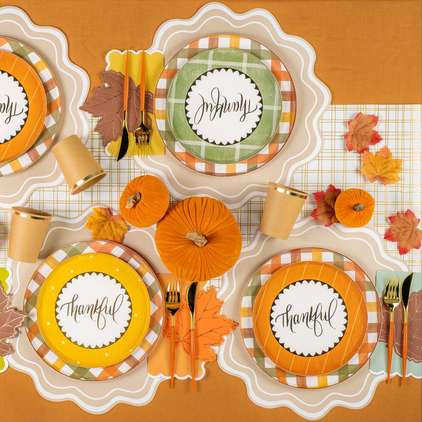 Harvest Plaid Dinner Plate