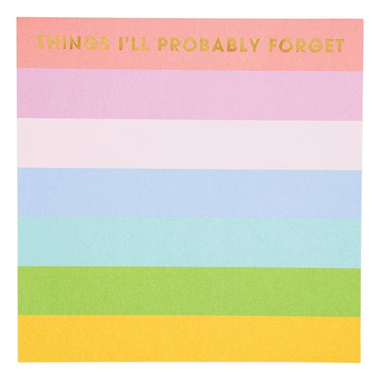 Striped Jumbo 8x8 Notepad