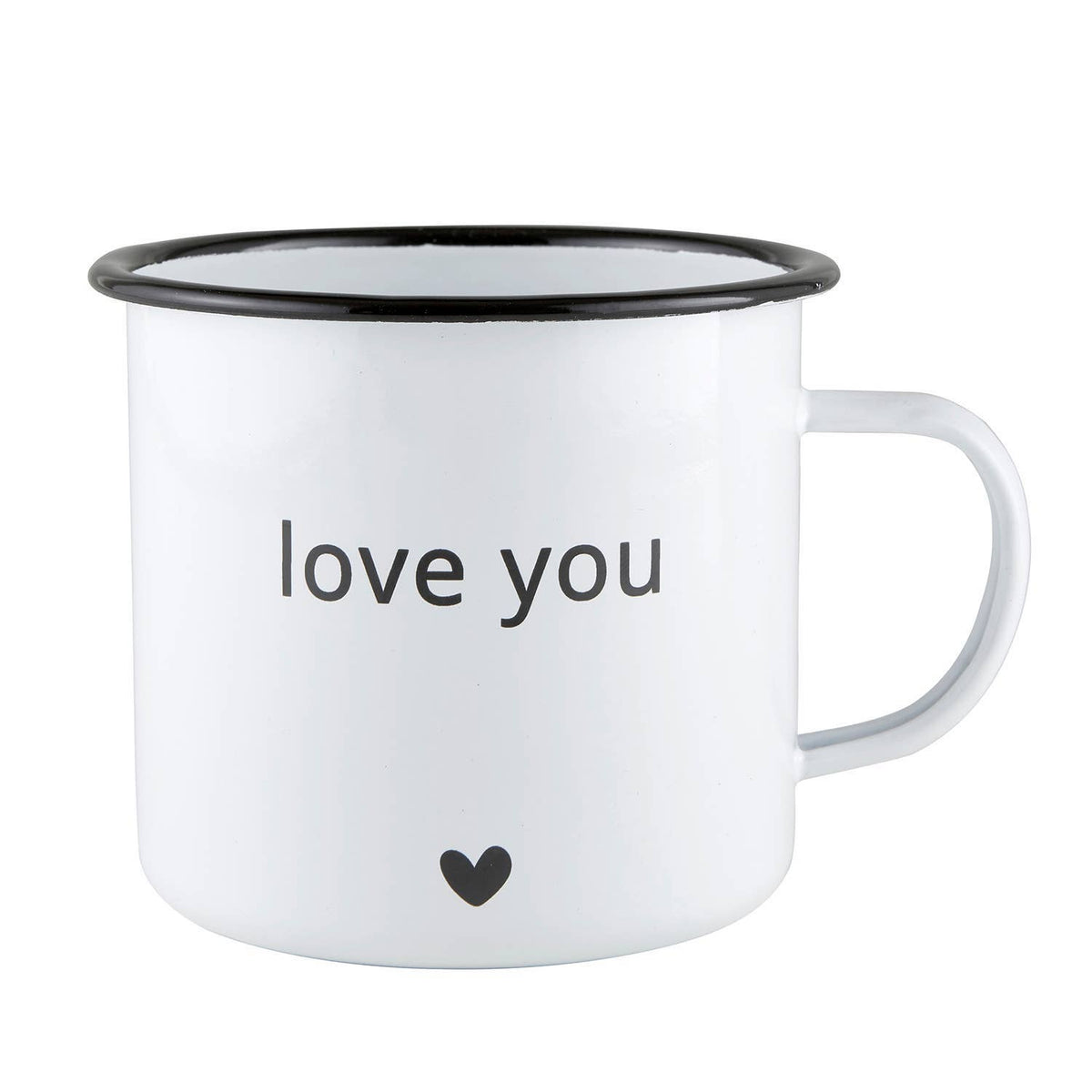 Love You More - Enamel Mug Set