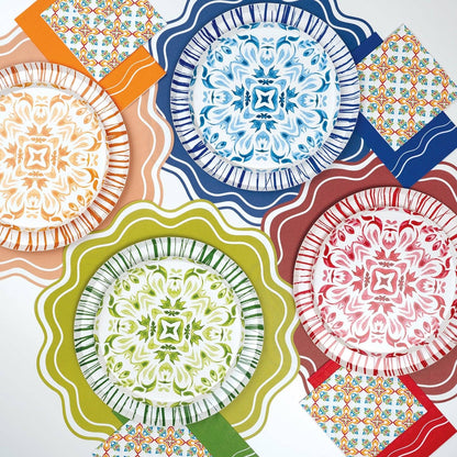 Orange Radiance Dinner Plates
